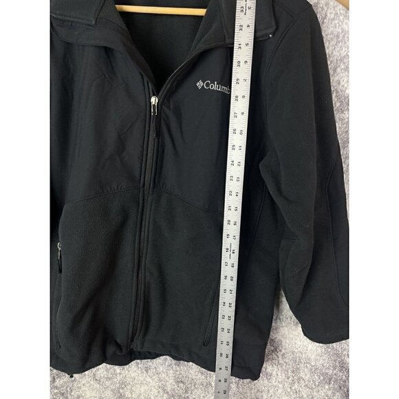 Columbia Collared Full Zip Softshell Fleece Jacket Black Mens Medium XM634 - Picture 5 of 11